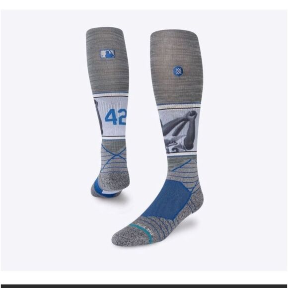 STANCE MENS NWT SPECIAL EDITION JACKIE ROBINSON #42 MENS BASEBALL SOCKS - Picture 1 of 2